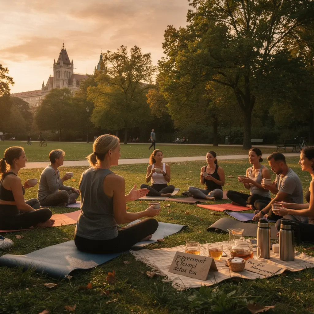 Zöld tea levelek frissítve egy fehér tányéron